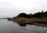 Leider vollkommen verkalkuliert. Ziemlich durchgekühlt machte ich mich nach knapp drei Stunden daran, den Weg zum Parkplatz zurück zu nehmen. Nicht durch die Bucht und im Wasser, sondern über Land. Klappte ganz gut und so ganz nebenbei entdeckte ich dabei noch einen neuen "Rast- und/oder Grillplatz" direkt am Ufer. Da könnte man im Frühjahr doch mal einen ganzen Tag verbringen.